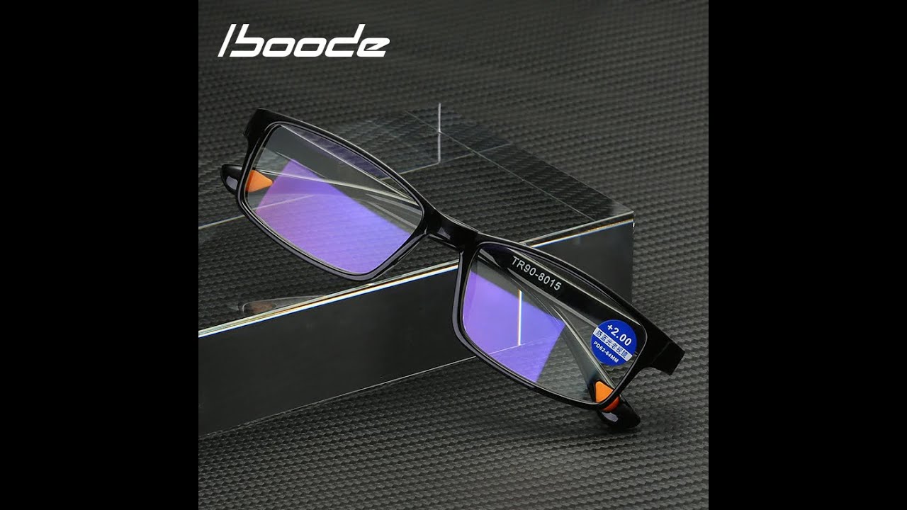 Очки для чтения iboode tr90 при дальнозоркости с технологией anti blue light купить на Aliexpress