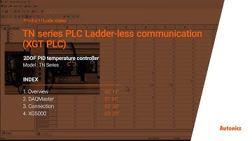 Autonics Tutorial : TN series PLC Ladder-less communication(XGT PLC)
