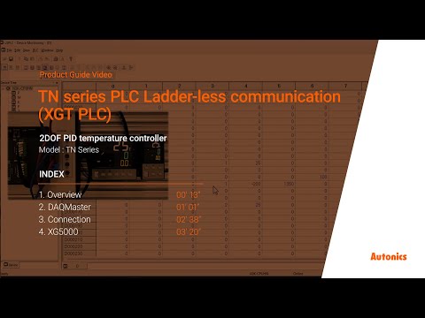 Autonics Tutorial : TN series PLC Ladder-less communication(XGT PLC)