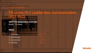 Autonics Tutorial Tn Series Plc Ladder-Less Communicationxgt Plc