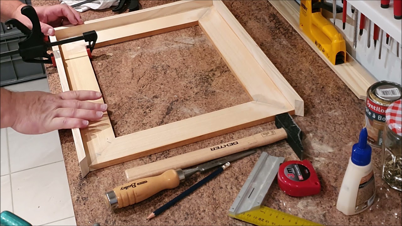 Encadrement en caisse américaine, Bricolage facile.