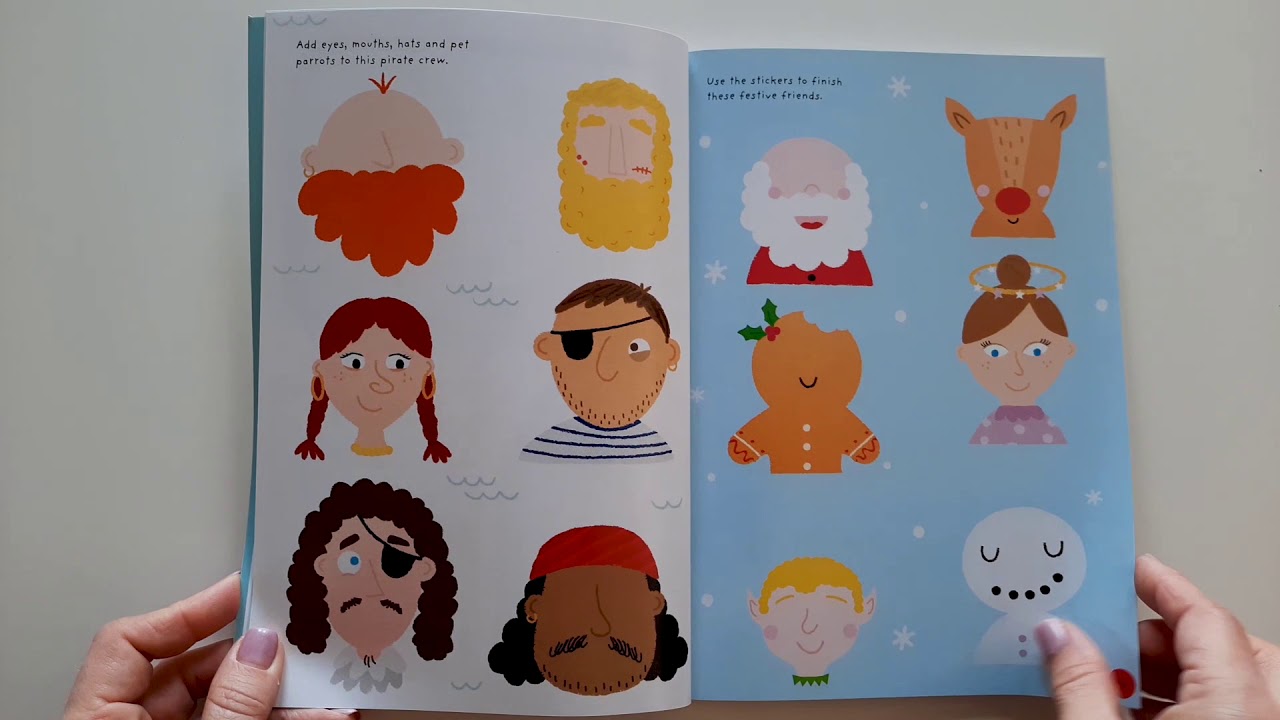 Usborne Little First Stickers Funny Faces YouTube