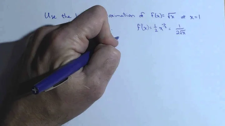 Linear Approximation of a Square Root Function