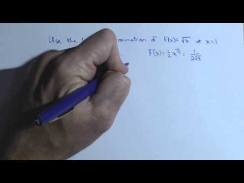 Linear Approximation of a Square Root Function