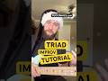 TRIAD IMPROV TUTORIAL #bass #guitar #solo #improv #bossanova #music #theory #beginner #advanced #fyp