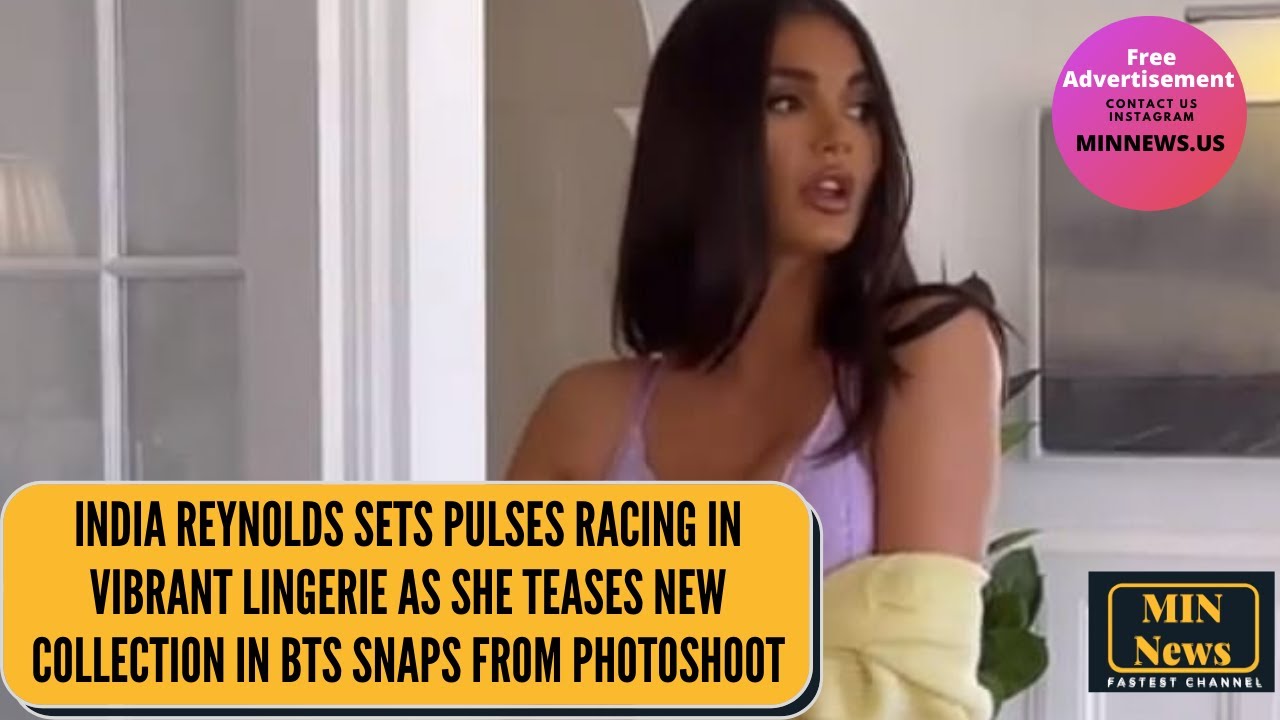 India Reynolds sets pulses racing in vibrant lingerie as she teases new