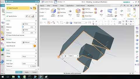 Tự học NX bài 3 : Các công cụ lệnh tạo khối cơ bản Extrude