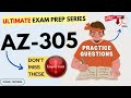 AZ-305 Exam Tutorial🔥IMPORTANT TOPICS🔥| Microsoft Azure Solutions Architect Expert | Ultimate Guide