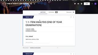 CARA BUAT ITEM ANALISIS SOALAN PEPERIKSAAN MENGGUNAKAN GOOGLE FORM utk guru