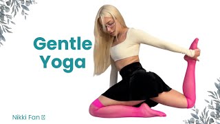 4K Gentle Yoga Flow For Hips Inner Thighs Slow Full-Body Stretch With Nikki