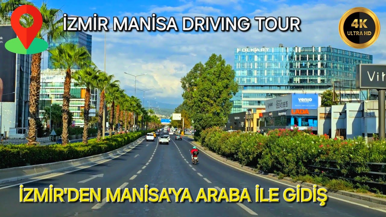 İZMİR'DEN MANİSA'YA ARABA TURU - FROM İZMİR TO MANİSA DRIVING TOUR - 4K (2024)