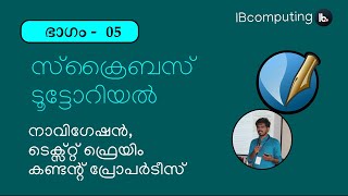 Scribus Malayalam Tutorial Part 05 : Basic Navigation and TextFrame Tips