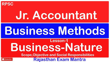 Business Methods/ RPSC Jr Accountant/ Lesson-1 Part-3