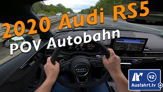 POV Autobahn 2020 Audi RS5 Sportback (F5 FL) Just Driving Lets Drive