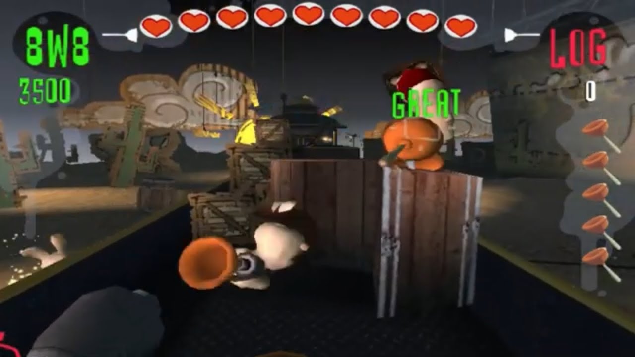 Is Rayman Raving Rabbids Multiplayer Rayman Raving Rabbids (Replay) (Multiplayer by myself) ~ Day 11 (My Way ...