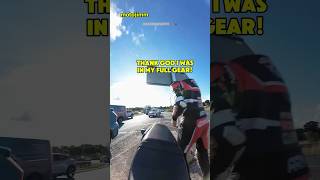 Biker Cut Off by Clueless Driver
