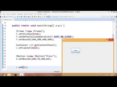 Java Swing(urdu/hindi)-12-  JButton-01- How To Create a JButton