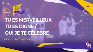 Video thumbnail of "TU ES MERVEILLEUX, TU ES DIGNE / OUI JE TE CÉLÈBRE I Impact Gospel Choir - Joseph Moussio"