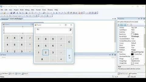 Create Calculator in vb net full tutorial