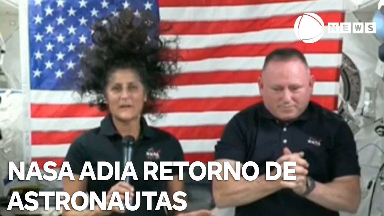 Nasa adia retorno de astronautas 'presos' no espaço - YouTube
