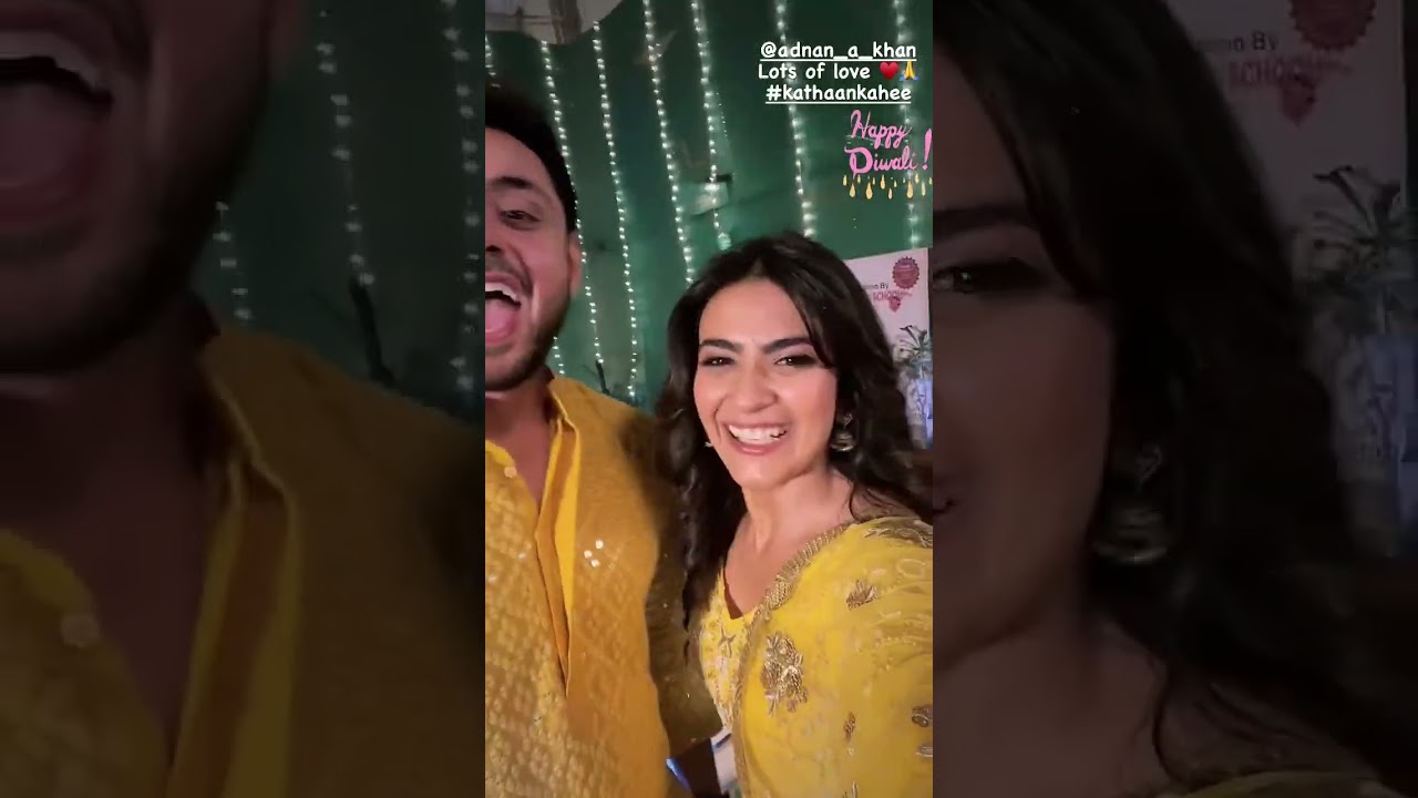 Kavian Wishing Happy Diwali to their Fans 🤩💛  Katha Ankahee Fun BTS 