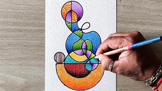 Easy Art Idea For Beginners Simple Abstract Art
