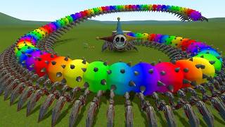 What If  PROTOTYPE 3 Became a HUNGRY RAINBOW WORM?! | Garry’s Mod