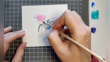 Garden Bike Watercolor Tutorial