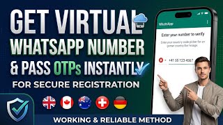How to Receive WhatsApp OTP Online || WhatsApp OTP Verification Method