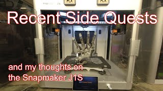 Side Quest updates and using the Snapmaker J1S to build a better Prosthetic socket