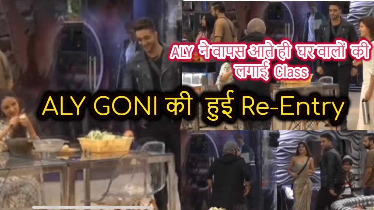 Bigg Boss 14 Aly Goni Re entry in Bigg Boss House, ALY ने वापस आते ही  घर वालों की लगाई  Class