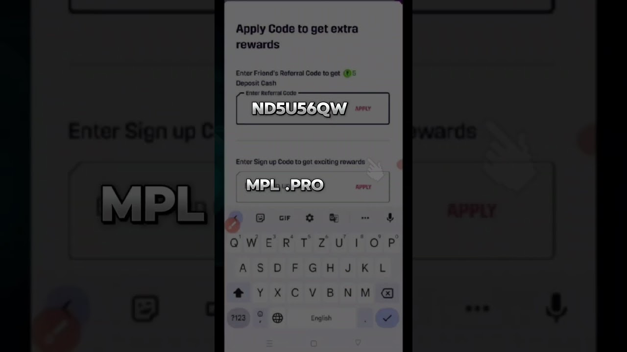 mpl //mpl refer code used Rs.100 bonus💵 