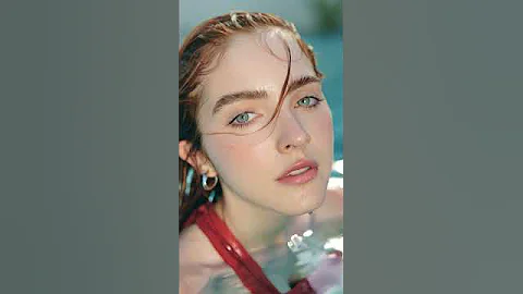 Love at First Sight – Eye Contact Practice Girl in the Pool | Staring Contest #shorts #beauty #love