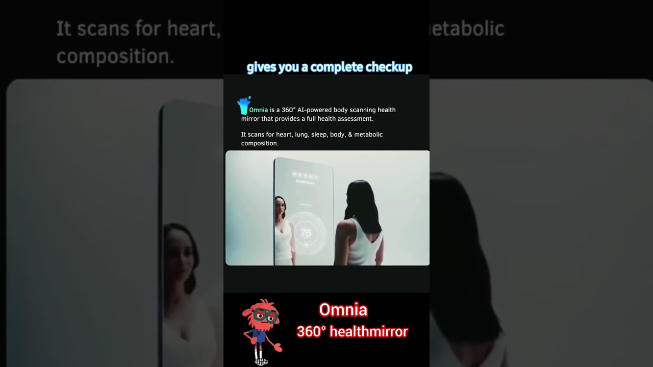 ✨ Your mirror just got smarter! Omnia is a 360° AI health mirror 🚀 
