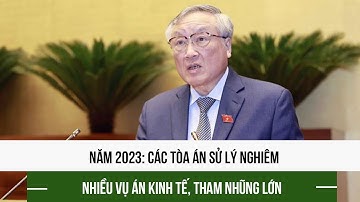 Năm 2023: Các tòa án xử lý nghiêm nhiều vụ án kinh tế, tham nhũng lớn