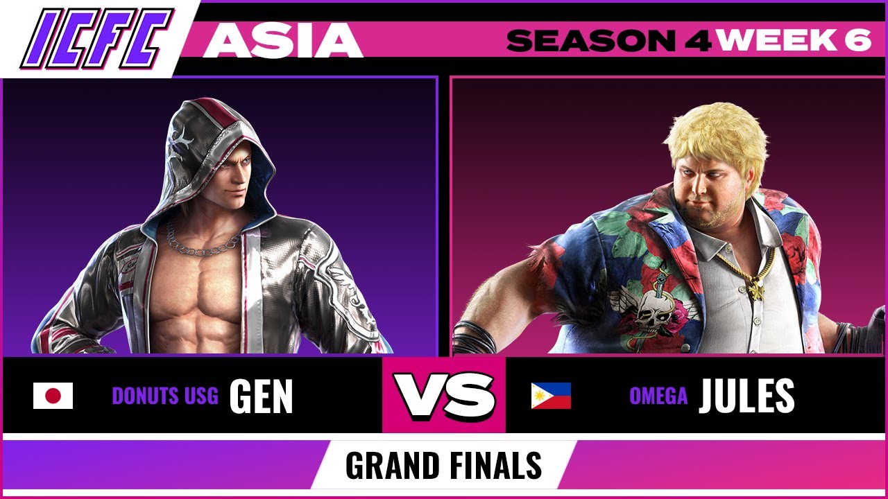 Джен (Стив) против Жюля (Боба), гранд-финал ICFC Asia Tekken 7, сезон 4, неделя 6