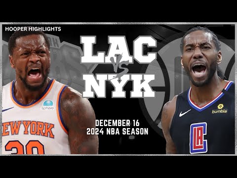 LA Clippers vs New York Knicks Full Game Highlights | Dec 16 | 2024 NBA Season
