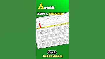 Shortcut key to autofit row and column in excel 🔥🔥 #shorts #excel