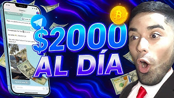 Este BOT de TELEGRAM ME PAGA $2000 DÓLARES al DÍA