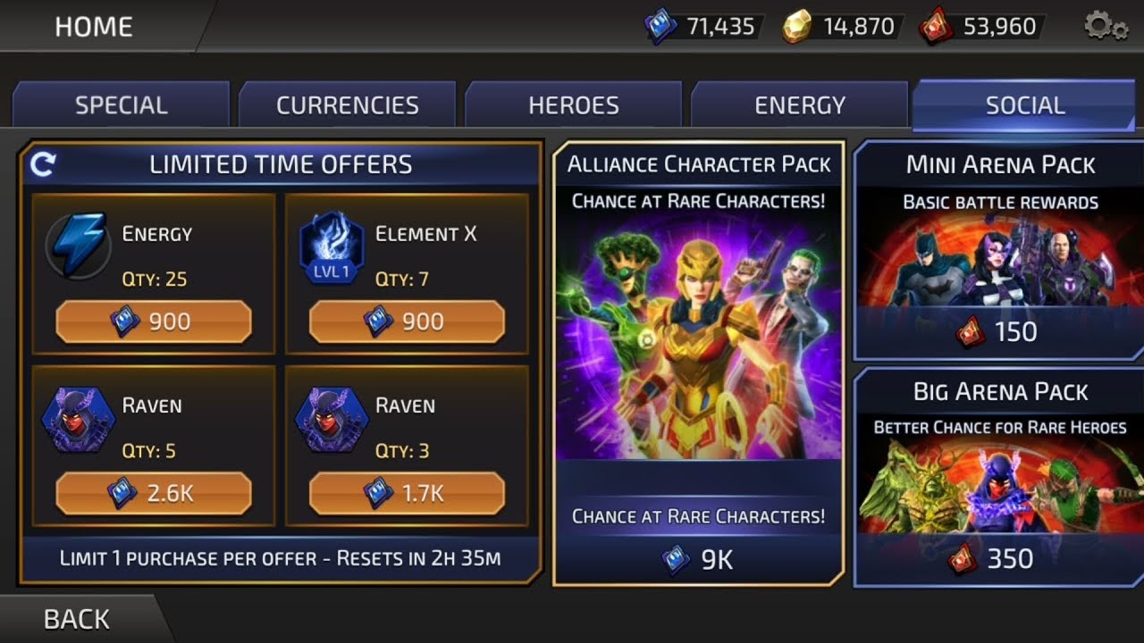 DC Legends - Alliance + Mega Arena Pack Opening