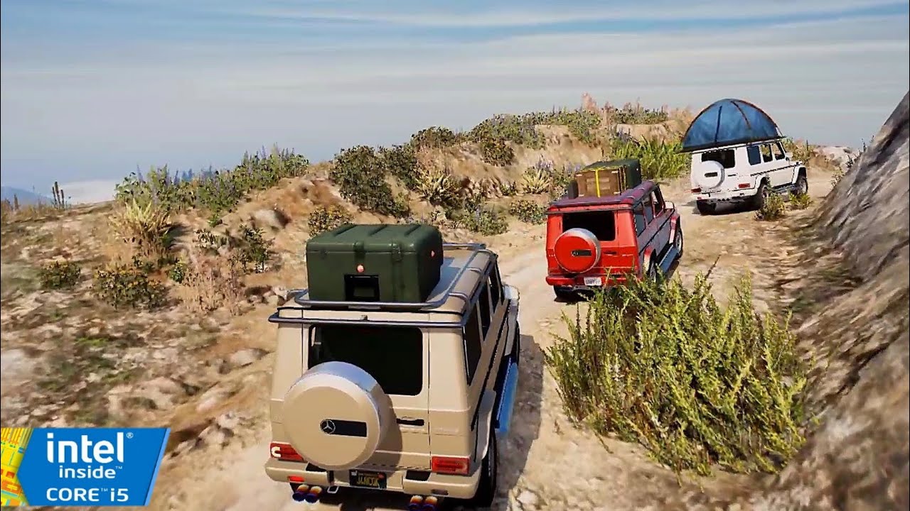 GTA 5 - Mercedes-Benz AMG G63 Offroad Convoy After Camping