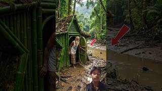 I Built a Secret Bamboo Palace EP 4 | Beautiful Handmade Bamboo Craft🌿 #bamboohouse #shrots #ai