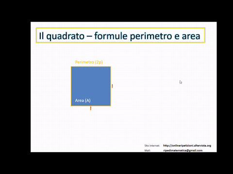 Video: Come si calcola il perimetro dall'area?