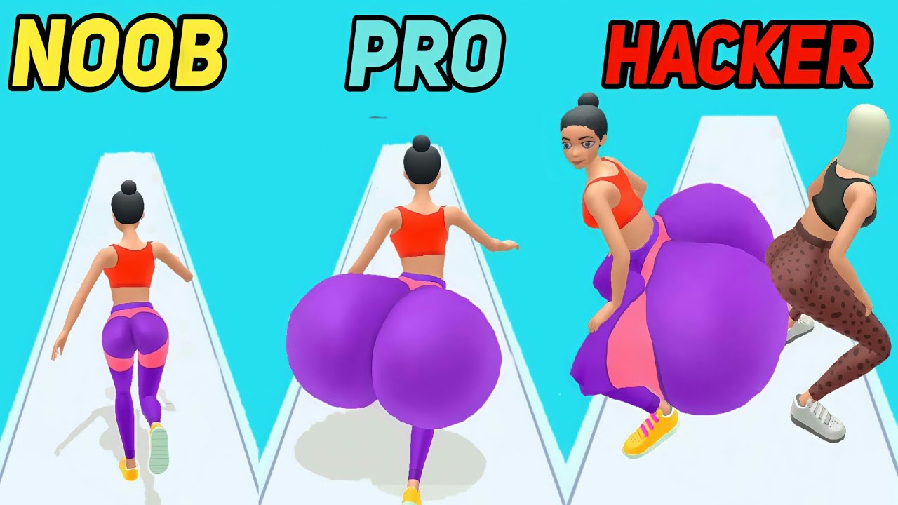 Noob Vs Pro Vs Hacker In Twerk Race 3d Youtube