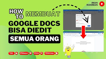 Cara membuat google docs bisa diedit semua orang di laptop