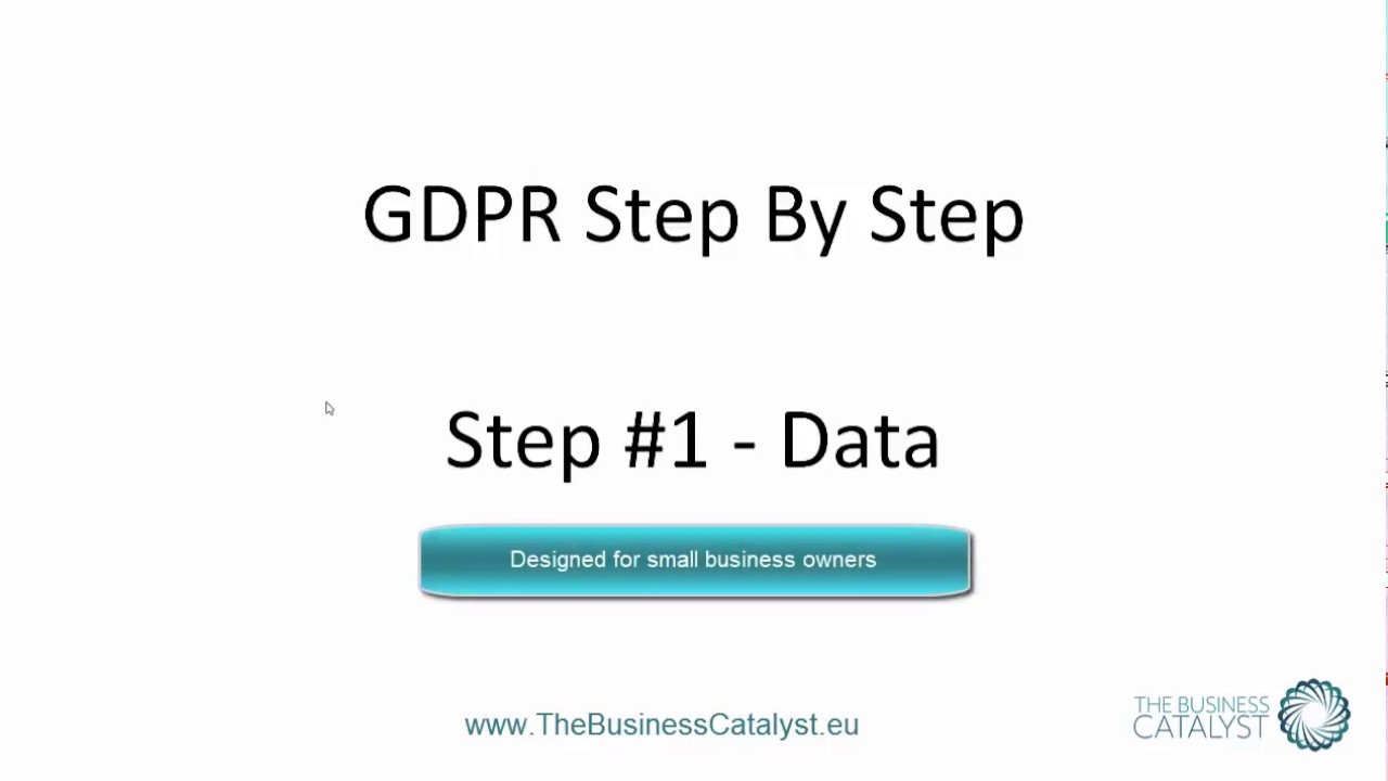 Step by Step GDPR Compliance - YouTube