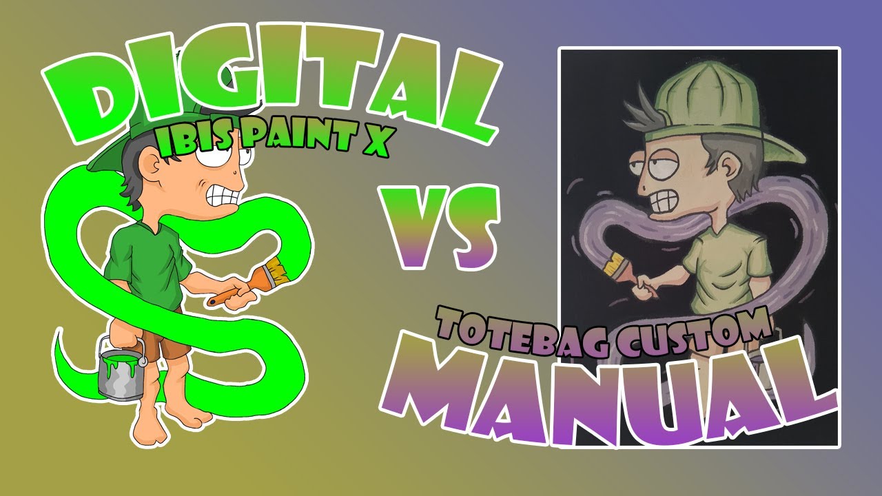 MANUAL DRAWING VS DIGITAL DRAWING TIME LAPSE DRAWING YouTube