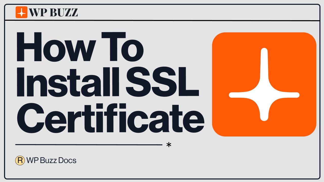 How To Install A SSL Certificate On Your WordPress Site - YouTube