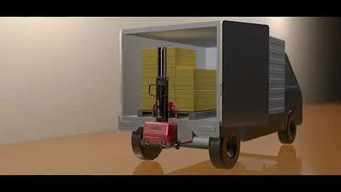 Carry with the car Self loading lift Stacker pallet ladder truck forklift can One person operation