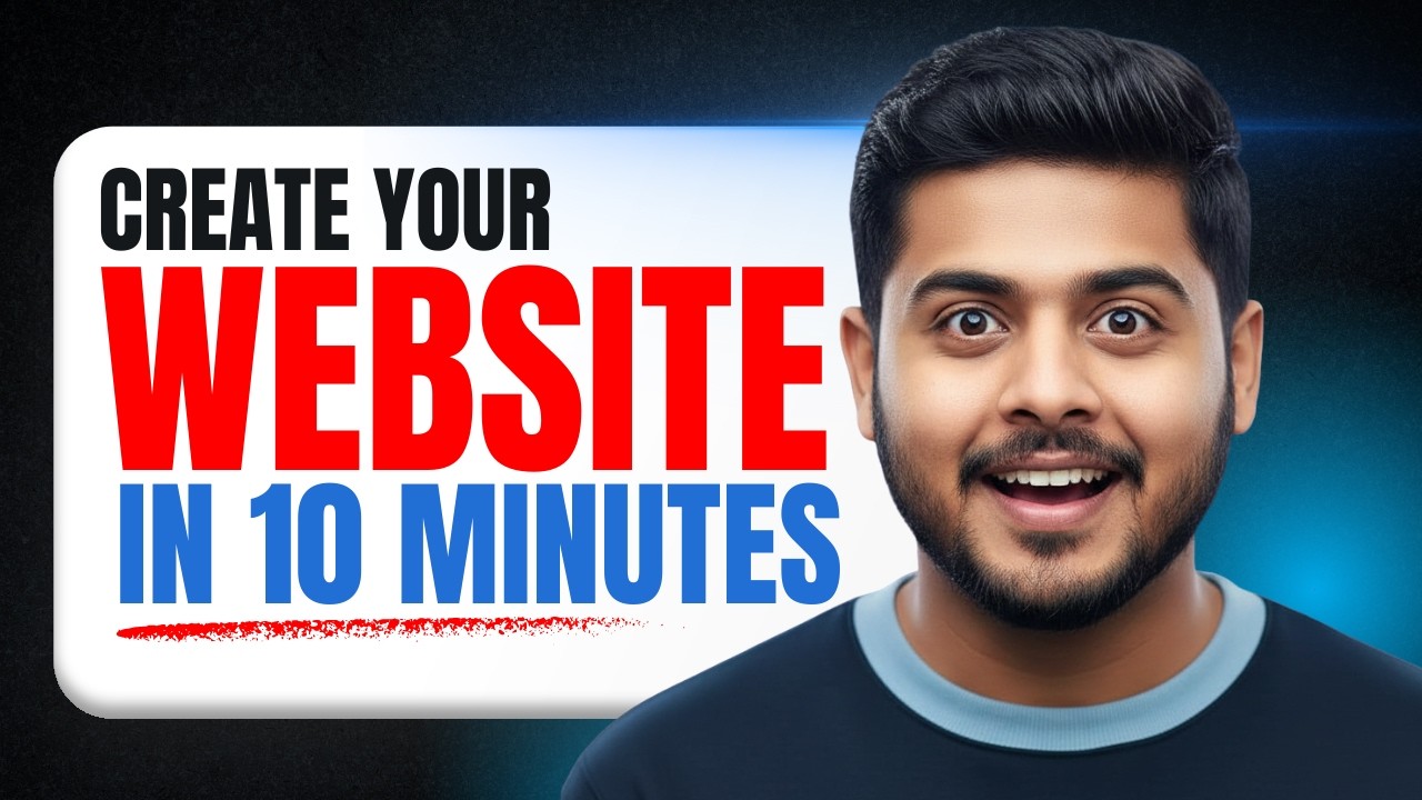 How to Create a Website in 10 Minutes - 2026 (Simple & Easy) - YouTube